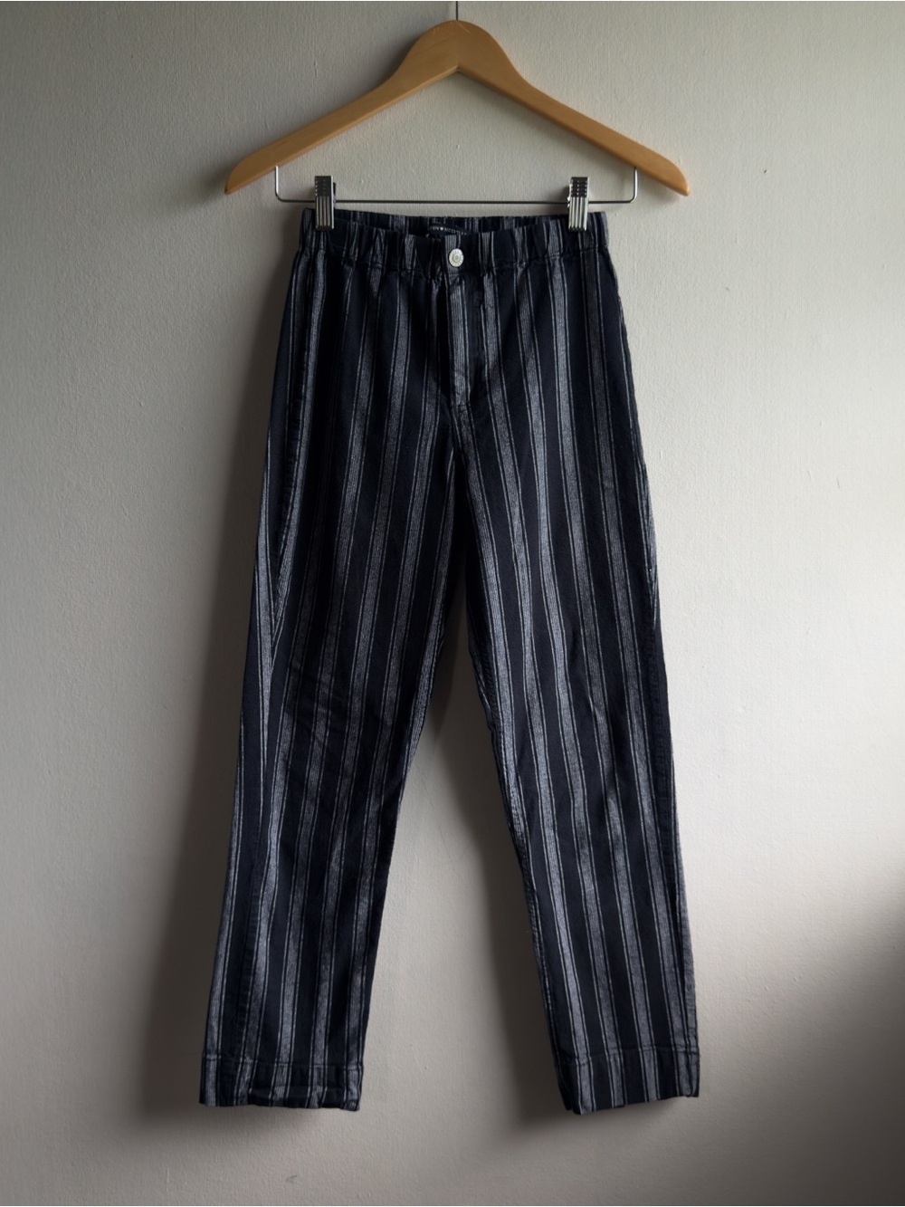 Brandy Melville Tilden Striped Pants High Rise Elastic Back One Size